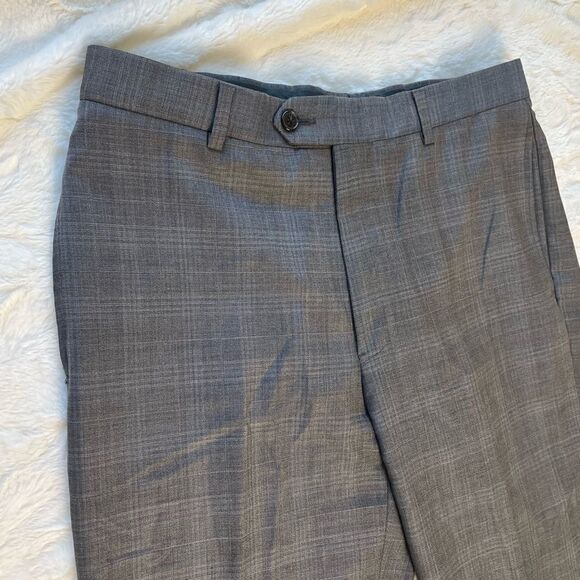 Sakes Fifth Ave Black Label Ermenegildo Zegna Gray Suit Set - Mens 38 Blazer - Picture 13 of 15